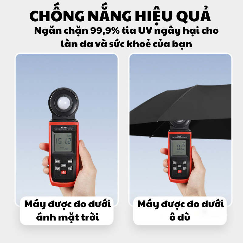 Ô Che Mưa Cao Cấp Qin 84 Nan Chống Lật Tuyệt Đối Kích Thước 120CM