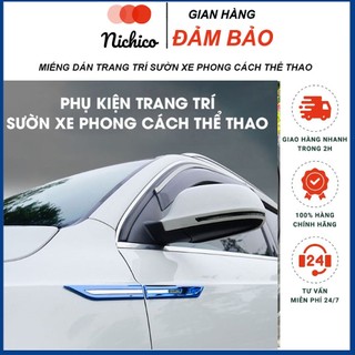 Decal ốp sườn trang trí xe ô tô, Phụ kiện độ xe độc đáo đẳng cấp, Miếng dán chống va chạm trầy xước xe hơi