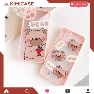 Ốp bảo vệ cam Gấu Bear Iphone 6/6plus/6s/6splus/7/7plus/8/8plus/x/xr/xs/xsmax/11/11pro/11promax/12mini/12/pro/12promax
