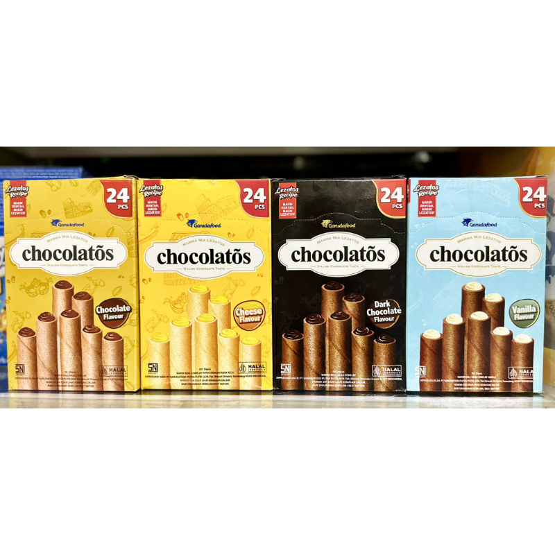 Bánh Quế Chocolatõs Các Vị Hộp 336gram  Chocolate/Dark/Vani/Phomai Ngon-Giòn-Thơm