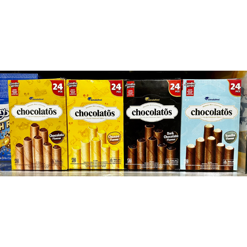 Bánh Quế Chocolatõs Các Vị Hộp 336gram  Chocolate/Dark/Vani/Phomai Ngon-Giòn-Thơm