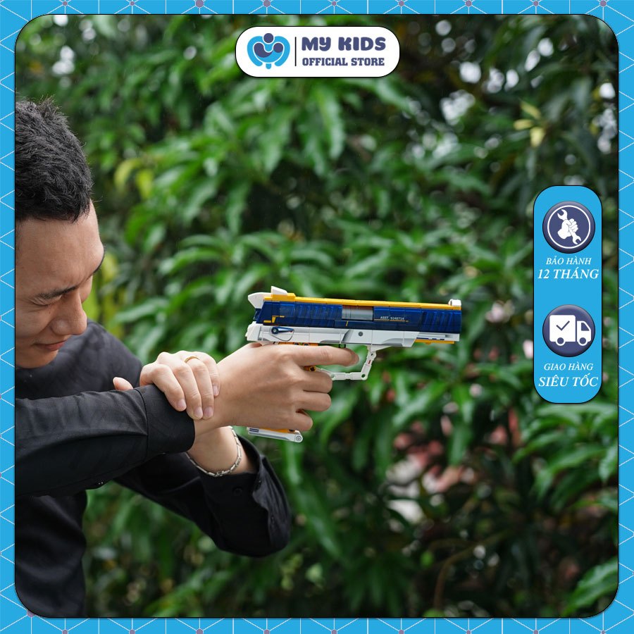 Lego 453 Chi Tiết - Đồ Chơi Lắp Ráp Kiểu Lego Súng Đồ Chơi Mô Hình Lego Súng Lục Desert Eagle Phụt Mảnh Ghép Lego