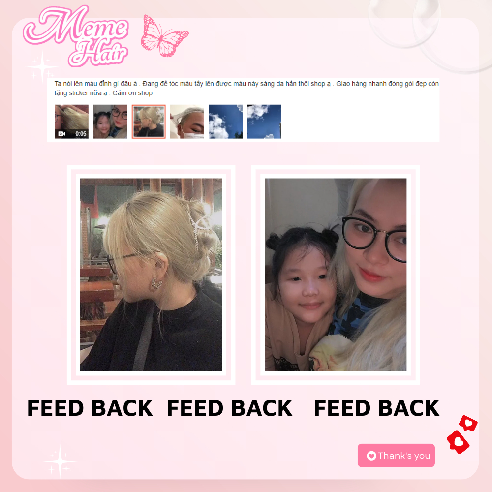 Thuốc nhuộm tóc màu xám khói , tặng kèm oxy trợ dưỡng và bao tay