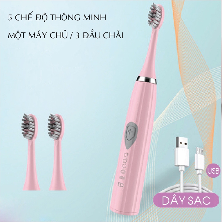 Bàn chải điện, Bàn chải đánh răng kèm 3 đầu thay thế