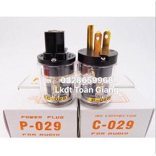 Đầu jack nguồn âm thanh P-029 C-029 dùng cho amplifer/loa Hi-end Made in Japan