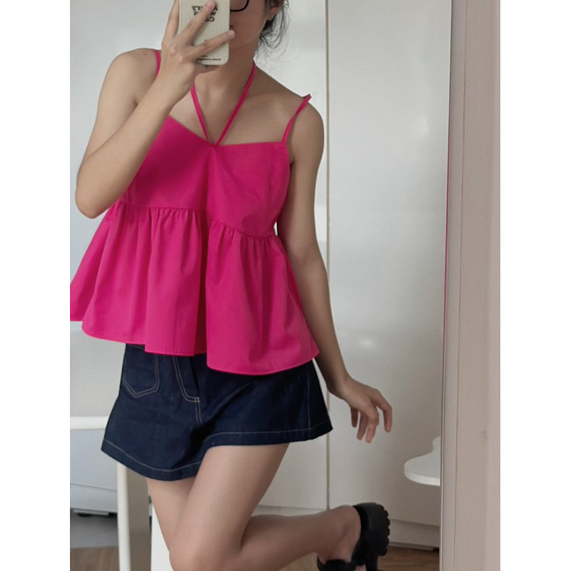 Áo hai dây cột nơ Layla 18made ✿ 𝐁𝐲 𝐄𝐢𝐠𝐡𝐭𝐞𝐞𝐧 𝐀𝐠𝐚𝐢𝐧