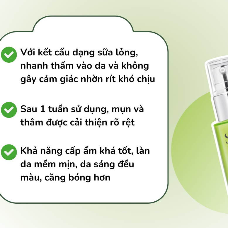 Serum S.V.R Sebiaclear 30ml  Thông Thoáng Lỗ Chân Lông, Làm Mềm Mịn Da