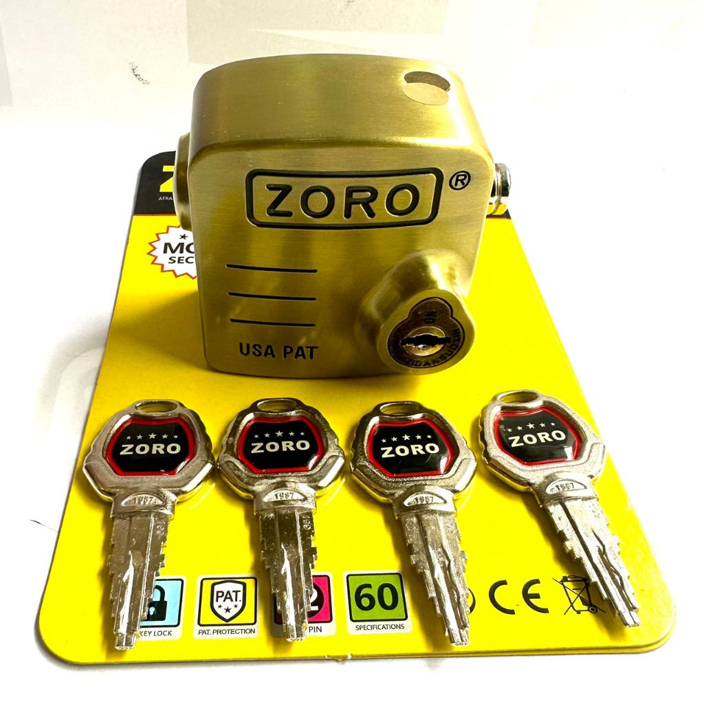Ổ Khoá Chụp Pát Cửa ZORO⚡FREE SHIP⚡chìa xe hơi,Ổ Khóa Chụp Chống Cắt Toàn Diện-Bảo vệ khoen cửa-chống trộm hiệu quả.