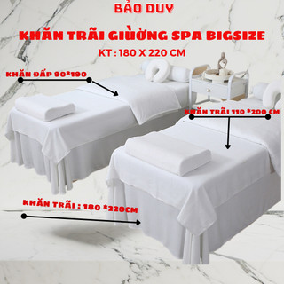 KHĂN TRÃI GIƯỜNG SPA BIGSIZE Bảo Duy- KT : 180*220 - Chất Liệu : Microfiber - Chuẩn Loại 1 - Mềm Mịn