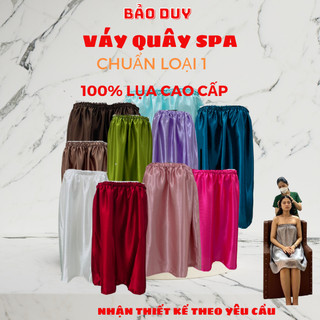 VÁY QUÂY SPA | Bảo Duy - Chất Liệu: Lụa Cao Cấp- Mềm Mịn Mát - Dùng Spa, Gội Đầu Dưỡng Sinh, Triệt Lông