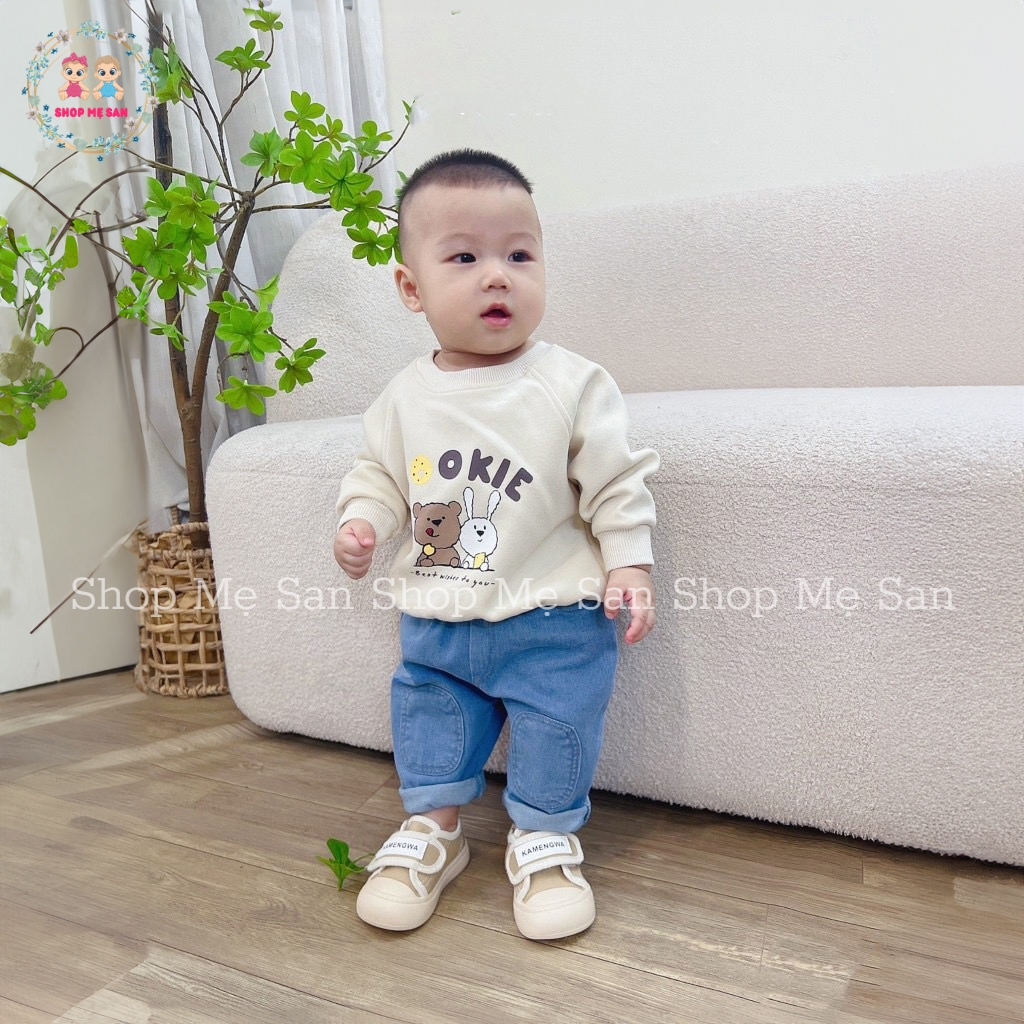 Quần Jean Bé Trai, Quần Bò Bé Trai Dáng Baggy Đáp Gối Thời Trang Sành Điệu - MSD5