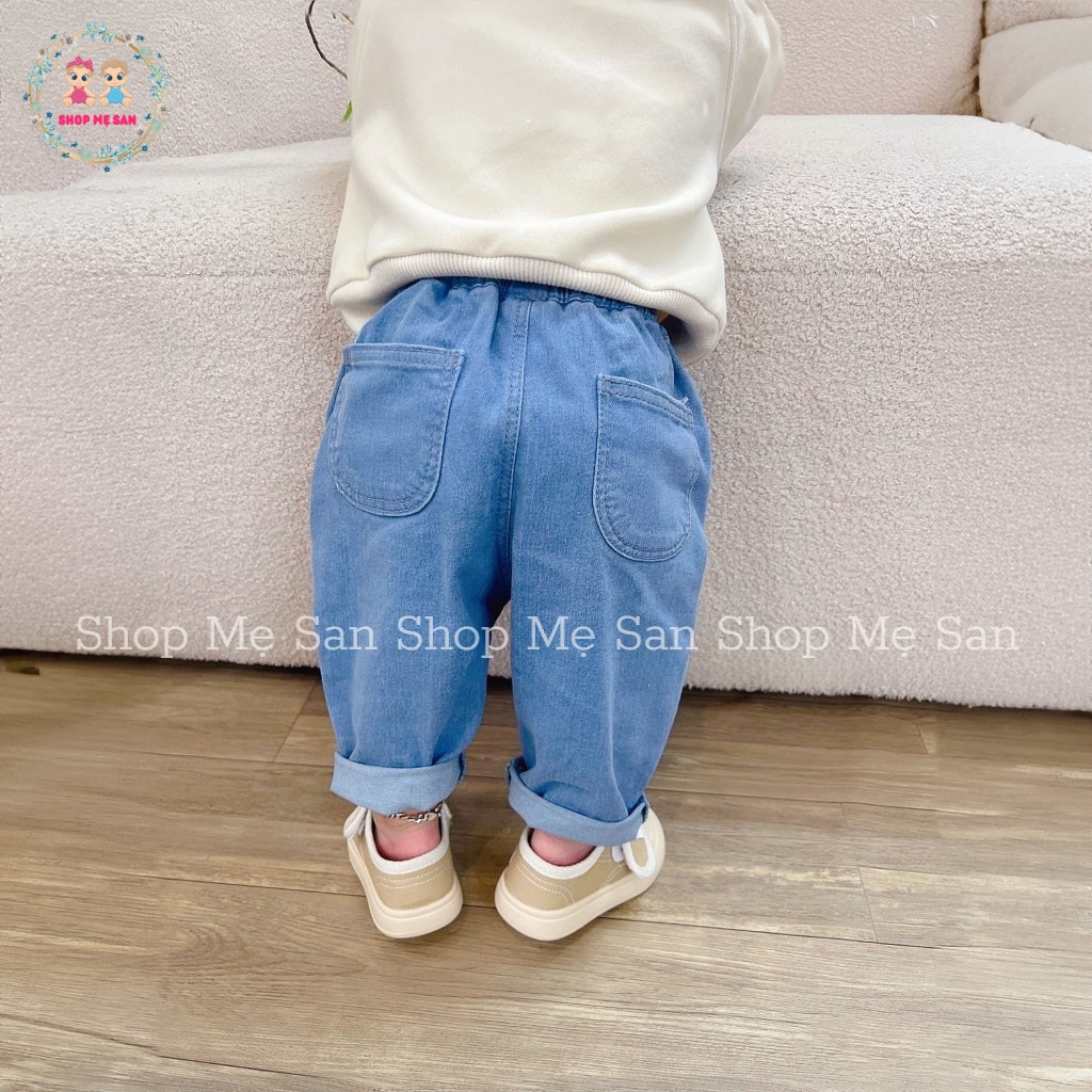 Quần Jean Bé Trai, Quần Bò Bé Trai Dáng Baggy Đáp Gối Thời Trang Sành Điệu - MSD5