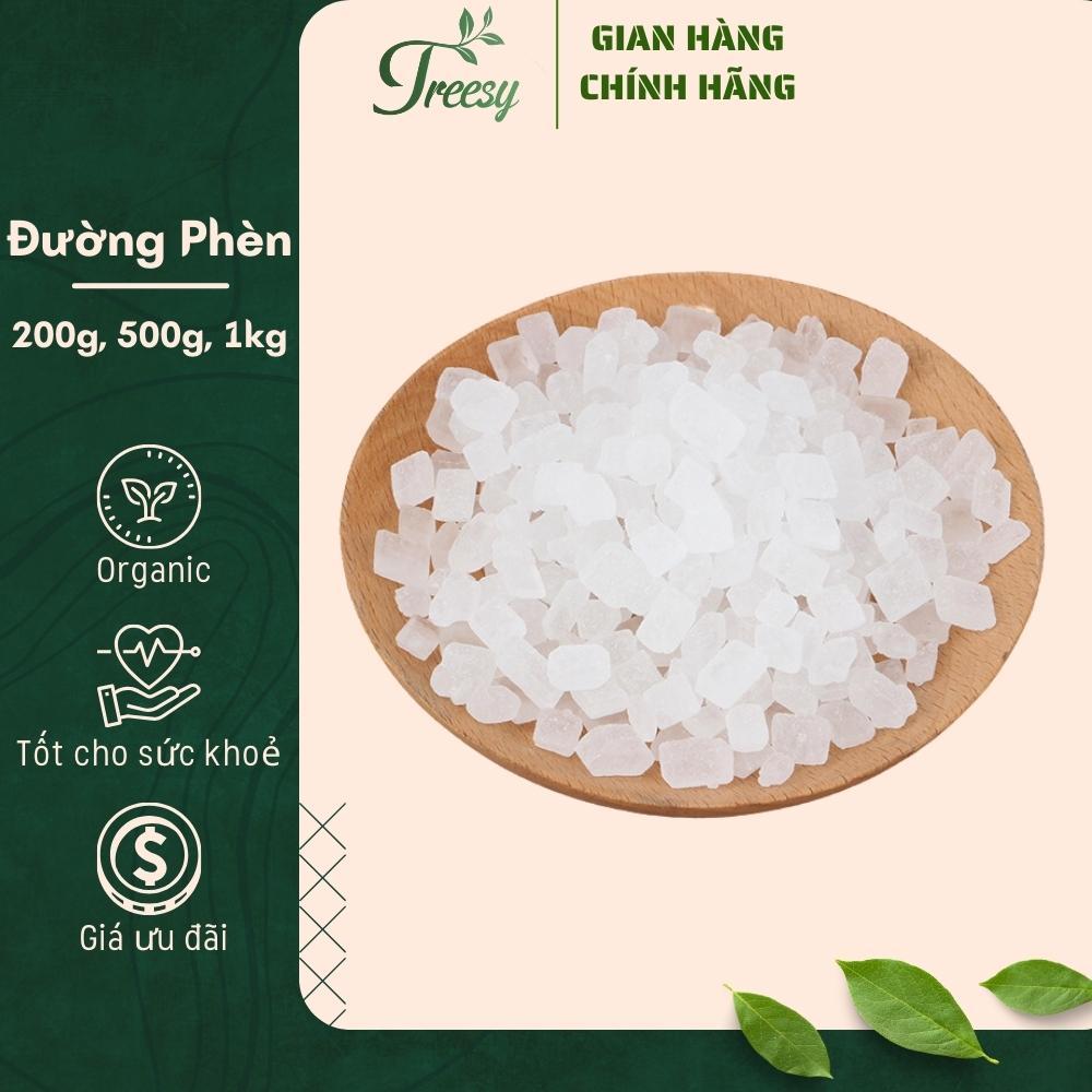 1kg Đường Phèn Trắng Tinh Luyện Dạng Viên - Trà thảo mộc Treesy