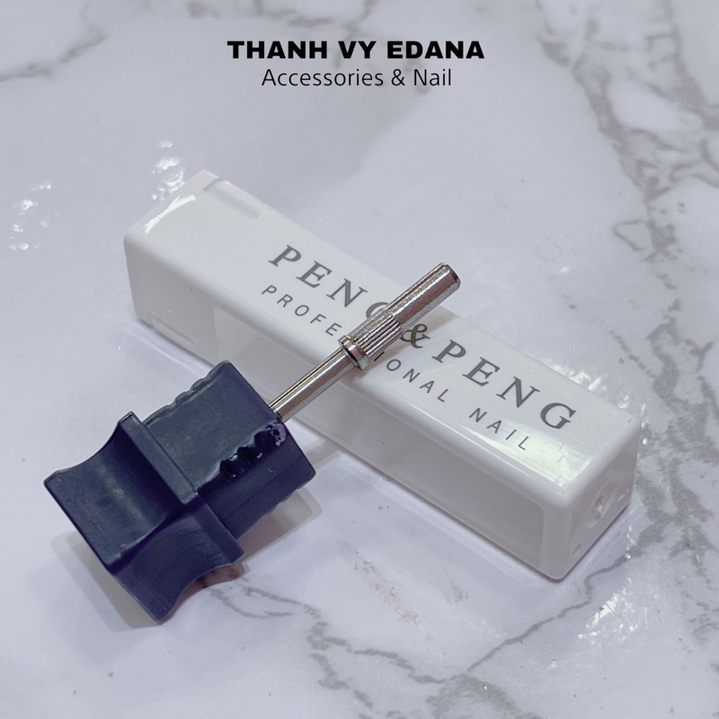 Đầu mài nhám tím size nhỏ và lõi đầu mài móng