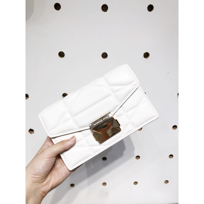 CNK533-Túi xách cầm tay đeo chéo khoá kim loại