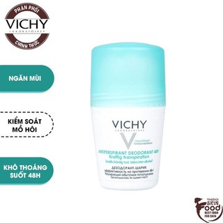 Lăn Khử Mùi Giữ Khô Thoáng Cho Da Nhạy Cảm Vichy Traitement Anti – Transpirant 48h 50ml (che tên sản phẩm khi giao hàng)