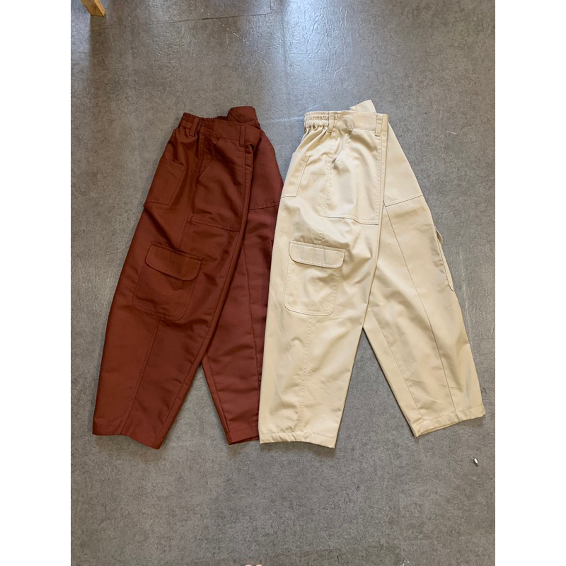 Quần Kaki Baggy Chần Chỉ Túi Hộp Hội Vintage Vui Hè Ngầu