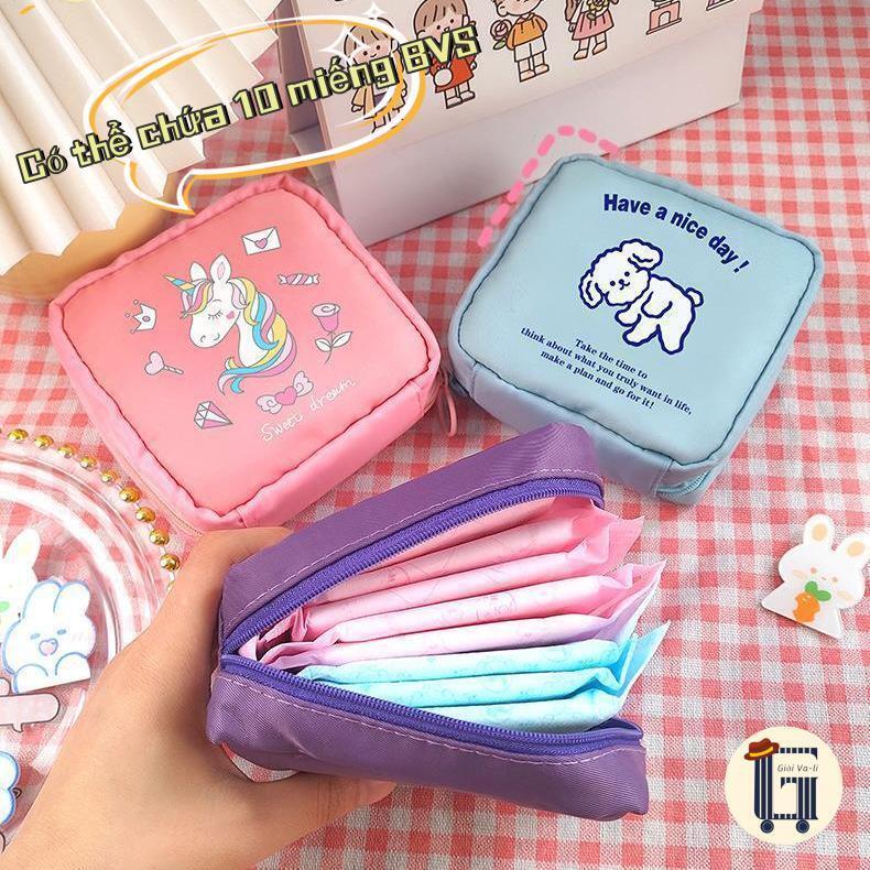 Túi mini đa năng có thể đựng tiền,khăn giấy và các vật dụng nhỏ hàng ngày,Chất liệu polyester Không thấm nước