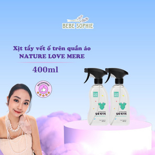 XỊT TẨY VẾT Ố ĐỒ ĂN TRÊN QUẦN ÁO NATURE LOVE MERE 400ML