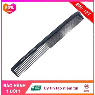 Lược Cắt Tóc Toni&Guy CarBon 06100 Cực Bám Tóc - Lược Dà 21cm Hớt Tóc Cho Barber Pro