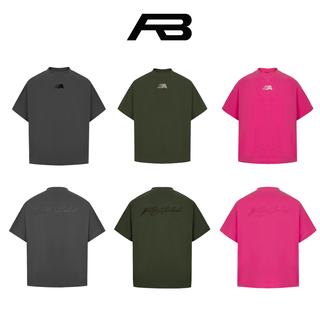Áo 'A' Boxy Tshirt Ver 2 - Cotton 2C - Cổ V - Định lượng 250-280 GSM - Đã qua xử lý co rút