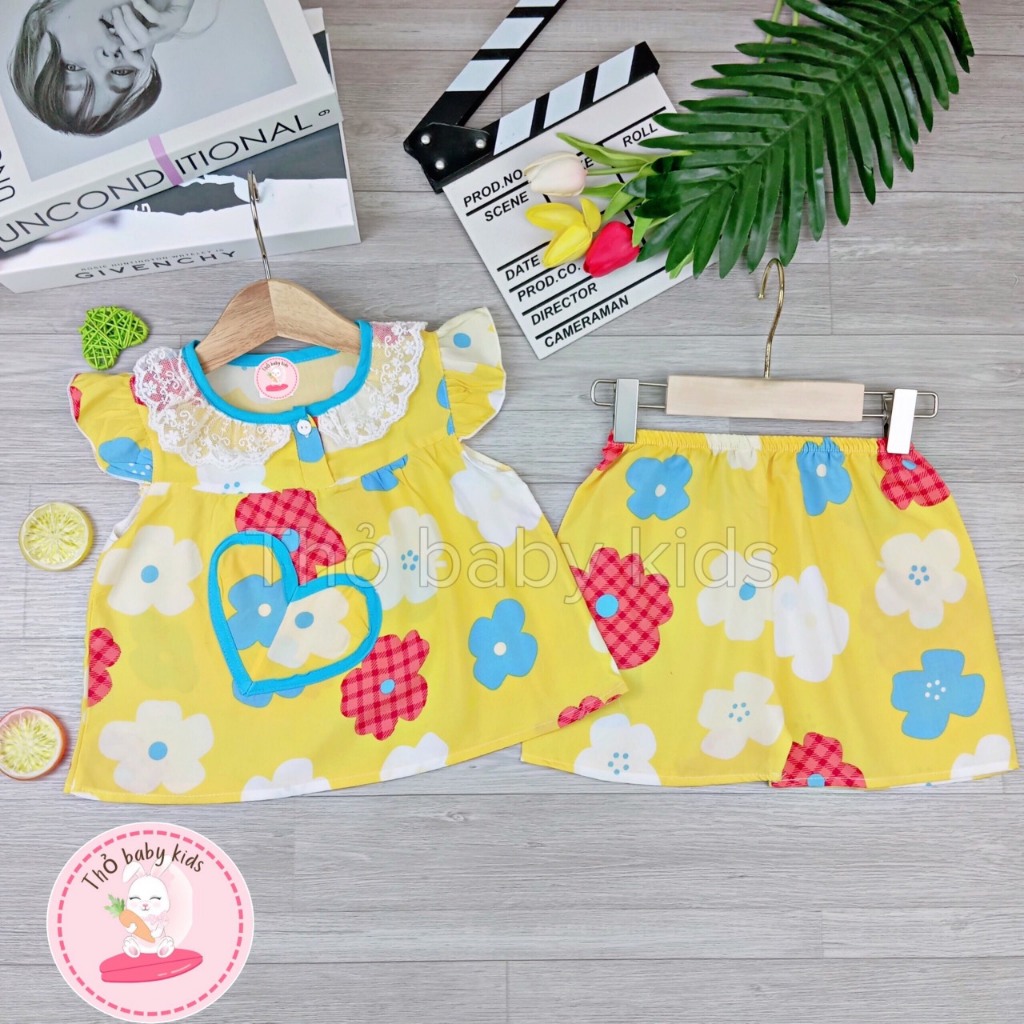Bộ tole, lanh bé gái, đồ bộ tole bé gái thỏ baby kids