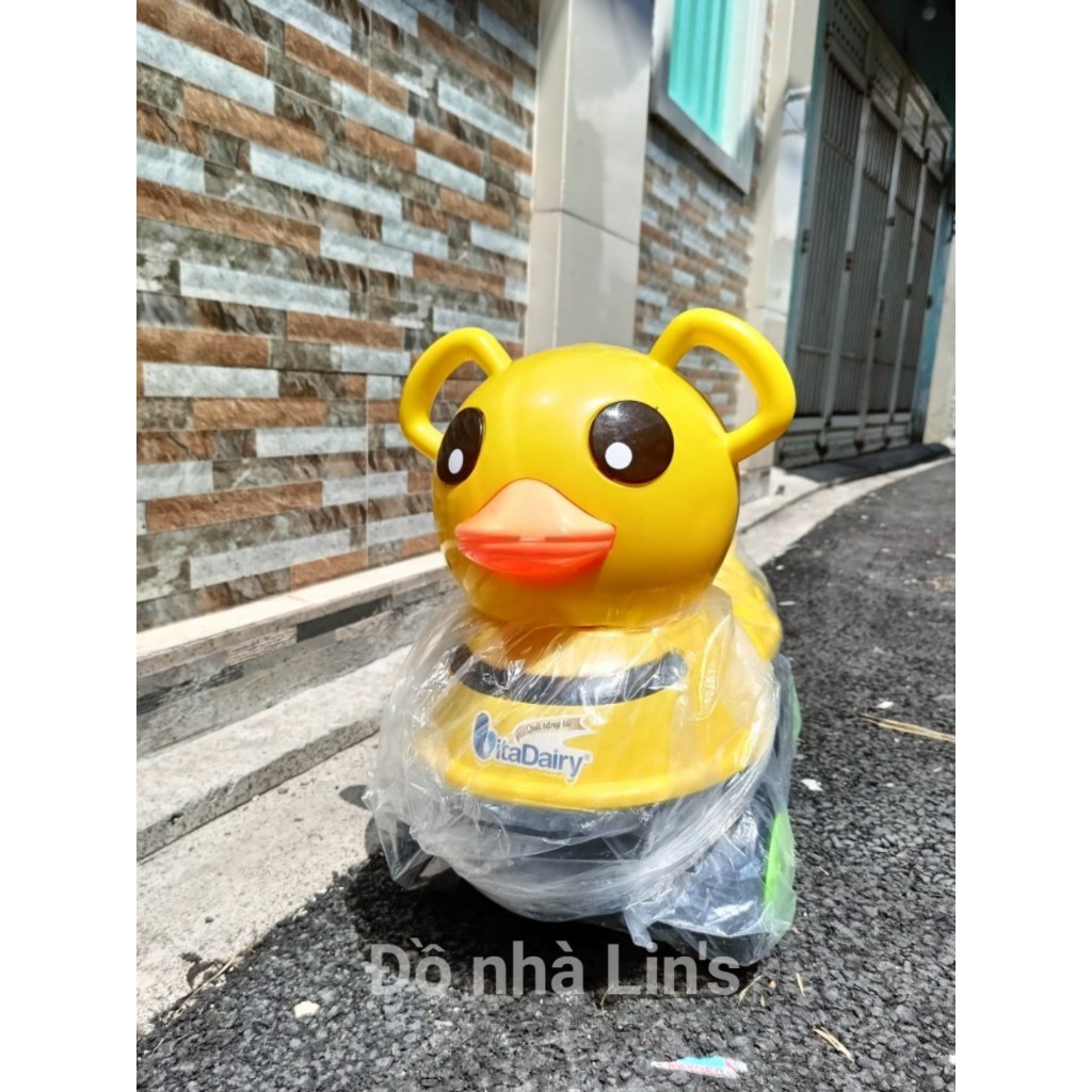 XE CHÒI CHÂN CON VỊT CÓ NHẠC ĐÈN CHO BÉ - TẢI TRỌNG 30KG HKM VIATDAIRY