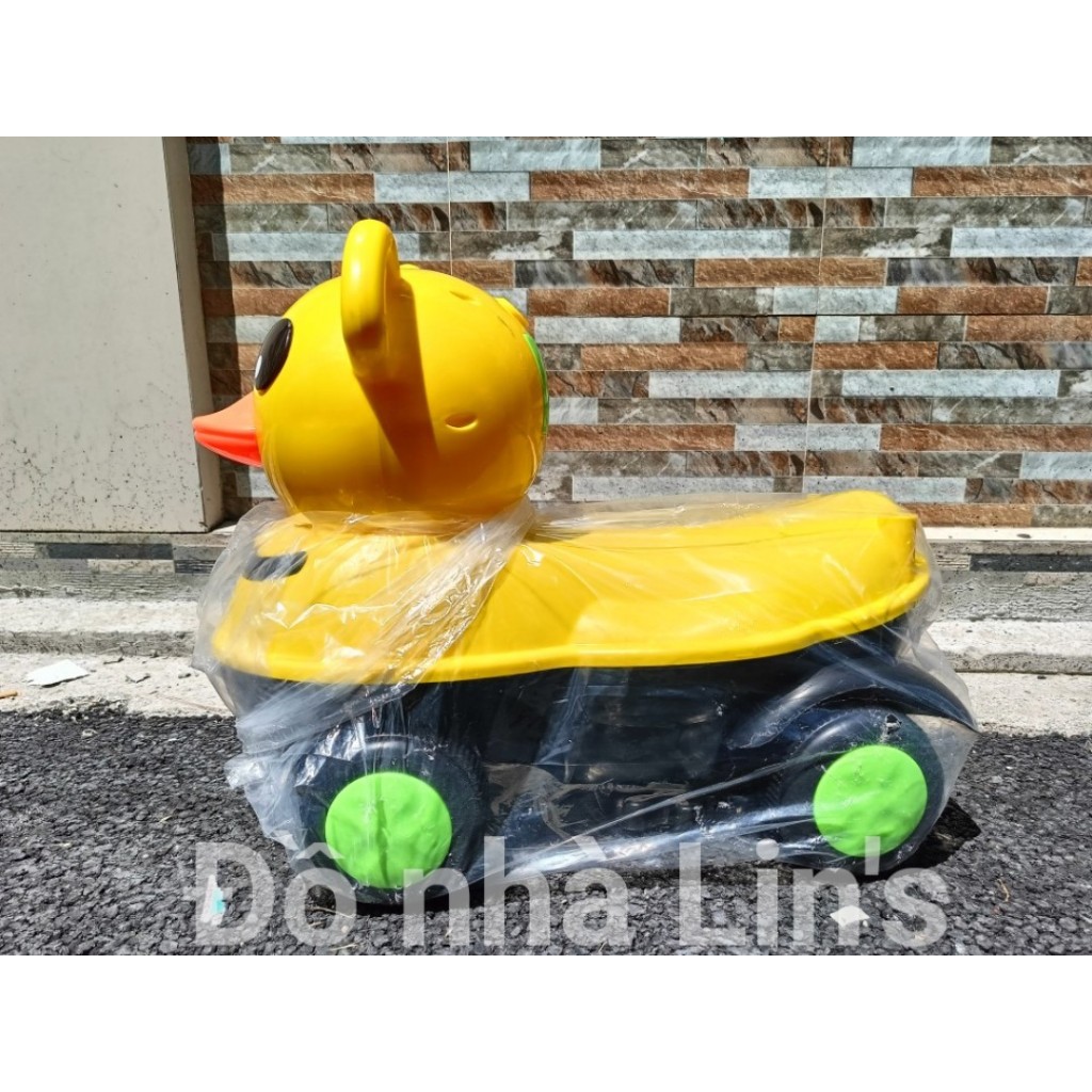 XE CHÒI CHÂN CON VỊT CÓ NHẠC ĐÈN CHO BÉ - TẢI TRỌNG 30KG HKM VIATDAIRY