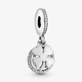  Charm bạc cỏ 4 lá may mắn 