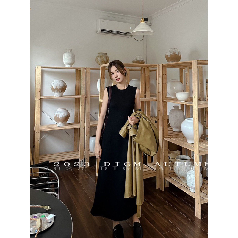 Váy len suông dài 3 màu nhàng  - Sarang Clothing