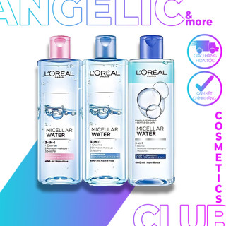  Nước Tẩy Trang Cho Mọi Loại Da L'Oreal Paris 3-in-1 Micellar Water 400ml và 95ml.