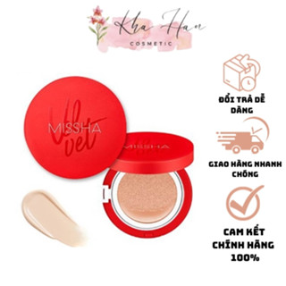 Phấn nước Missha Velvet Finish Cushion SPF50+ PA+++ Cushion Missha Vỏ Đỏ