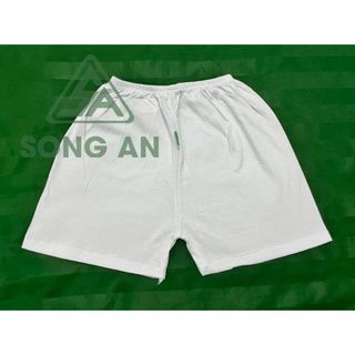 Quần ngắn cotton trắng bossini cho bé