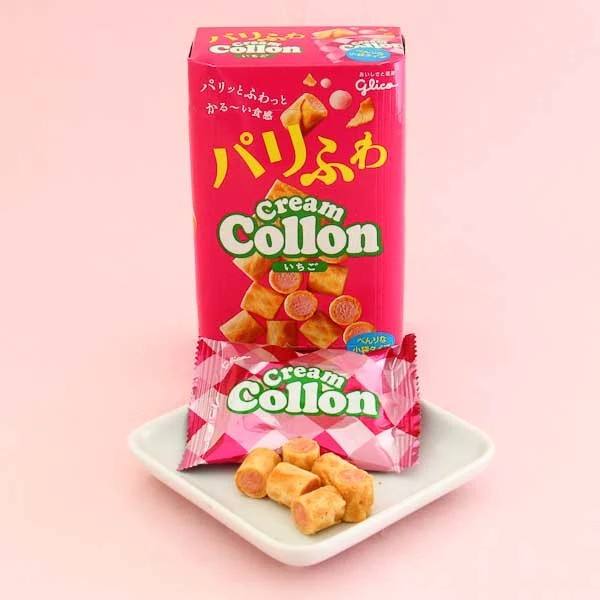 Bánh ống nhân kem  Glico Cream Collon 81g