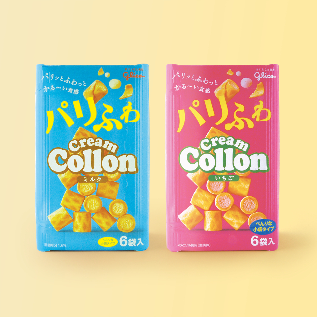 Bánh ống nhân kem  Glico Cream Collon 81g