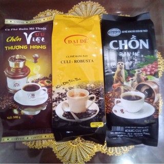 Combo 3 gói cà phê gu thơm đậm vị( Đại Đế vàng, chồn nâu, đen)1,5kg