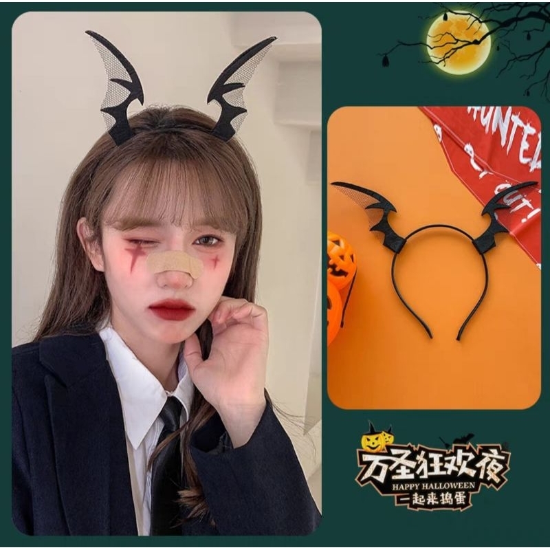 Bờm hóa trang halloween,bờm tai rơi, bờm hình con dao