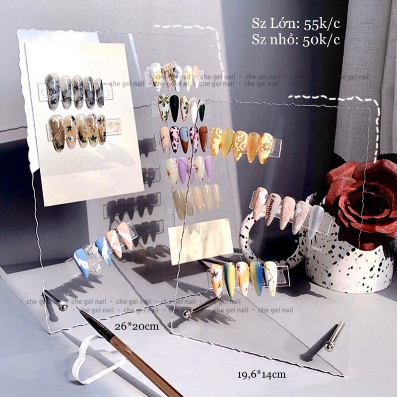 Bảng mica trưng mẫu móng