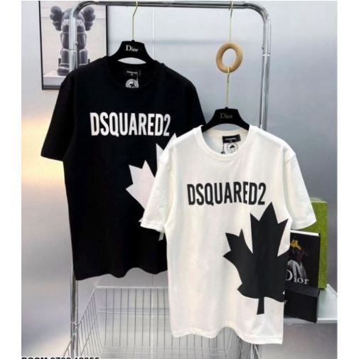 Áo Phông DSQ Nam In Logo Hình Chiếc Lá Siêu Đẹp - Áo sweater Lá DSQ Nam In Chữ Siêu Nét Hot 2023