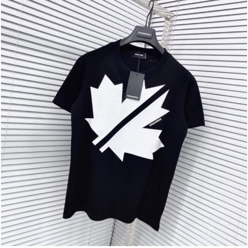 Áo Phông DSQ Nam In Logo Hình Chiếc Lá Siêu Đẹp - Áo sweater Lá DSQ Nam In Chữ Siêu Nét Hot 2023