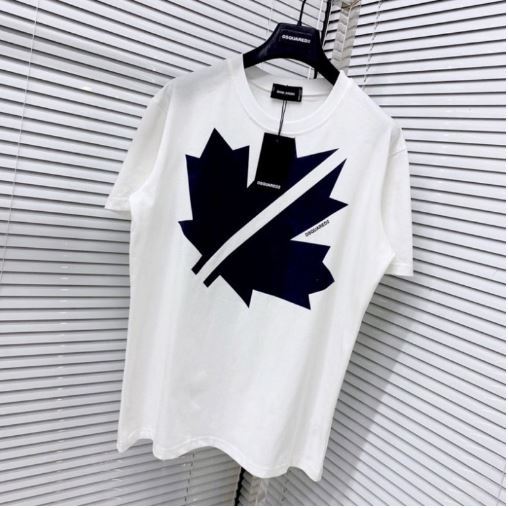 Áo Phông DSQ Nam In Logo Hình Chiếc Lá Siêu Đẹp - Áo sweater Lá DSQ Nam In Chữ Siêu Nét Hot 2023