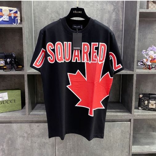 Áo Phông DSQ Nam In Logo Hình Chiếc Lá Siêu Đẹp - Áo sweater Lá DSQ Nam In Chữ Siêu Nét Hot 2023