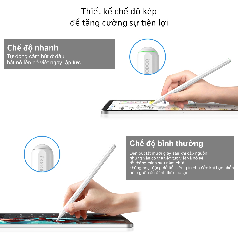 Bút cảm ứng GOOJODOQ GD13 Pro Mới Sạc Không Dây Thức dậy thông minh cho Ipad Air 4 Air 5 Pro 11 12.9 mini6 Gen 10th 9th