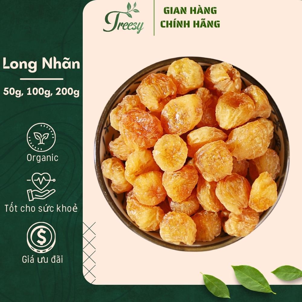200g Long Nhãn Hưng Yên Sấy Khô - Trà thảo mộc Treesy - Trà hoa quả