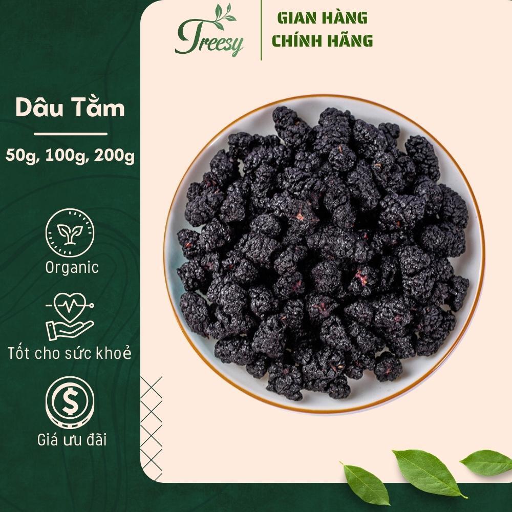 Dâu Tằm Sấy Khô Nguyên Quả - Trà thảo mộc Treesy - Trà hoa quả