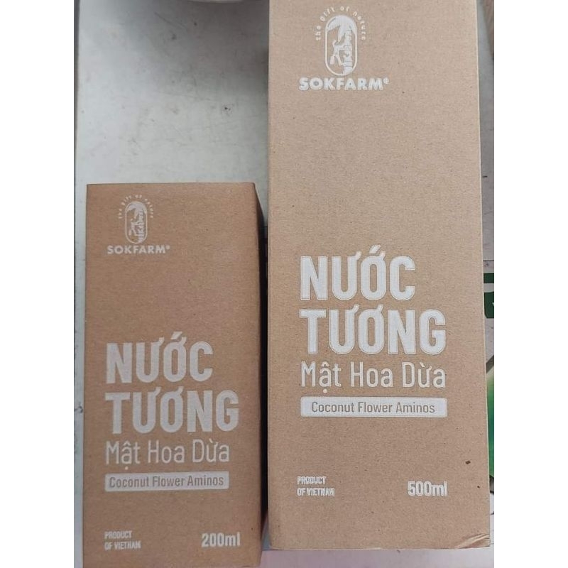 Nước tương mật hoa dừa Sokfarm , không đậu nành, ít muối