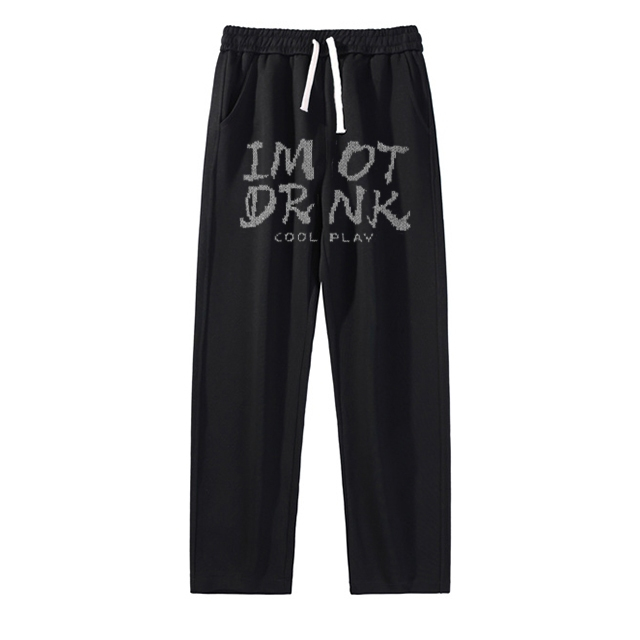 Quần Nỉ Dài Nam Họa Tiết Chữ IMOTDRNK HeiLit Form Ống Rộng Vải Nỉ Dày Dặn