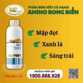 Phân bón hữu cơ sinh học agasi - amino rong biển - 1l