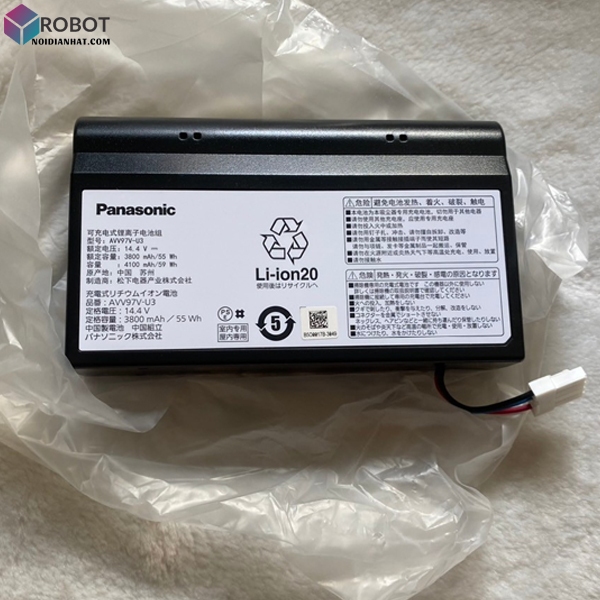 Chính Hãng Mới - Pin Robot Panasonic Rulo MC-RS300 310 520 800 810 - 3800 mAh