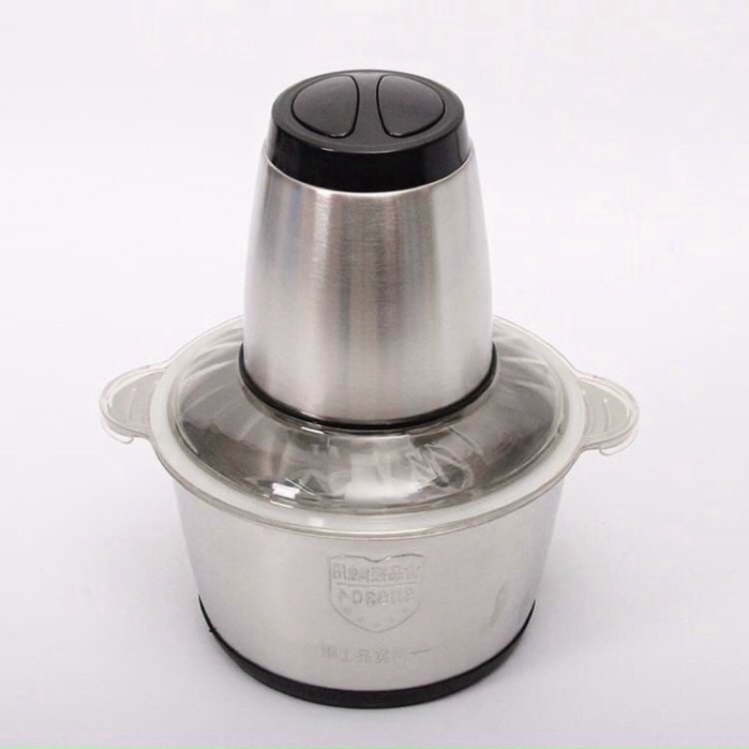 Máy Xay Thịt, máy xay đa năng công suất 250W, cối inox304 4 lưỡi dao sắc bén đa năng dùng cho gia đình